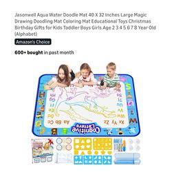 Brand new Aqua Water Doodle Mat 40 X 32 Inches