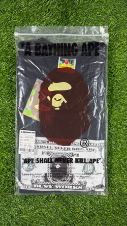 Ape Shall Never Kill Ape T-Shirt Black graphic tee with ape face on a dollar bill design, oversized fit, streetwear style