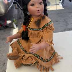 Porcelain Native American Dolls