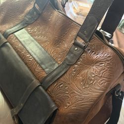 Leather Duffel Bag 