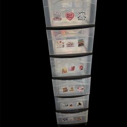 Stacking Drawers  With Stickers On It. $5
