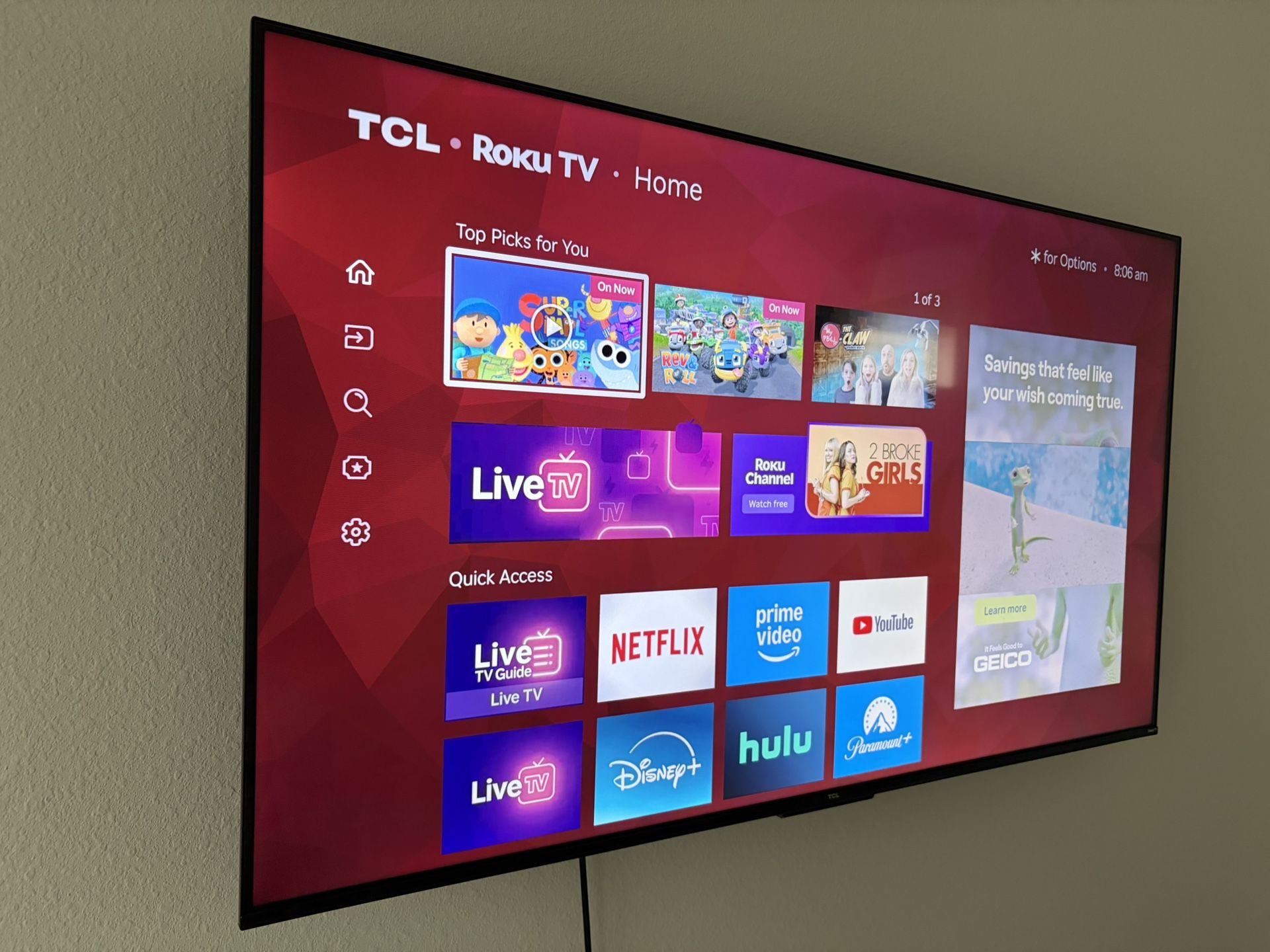 TCL 50in Roku Tv