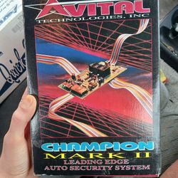 Avital Champion Mark II Auto Security System New In Box With Manual 