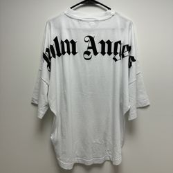 Palm angels logo collar white