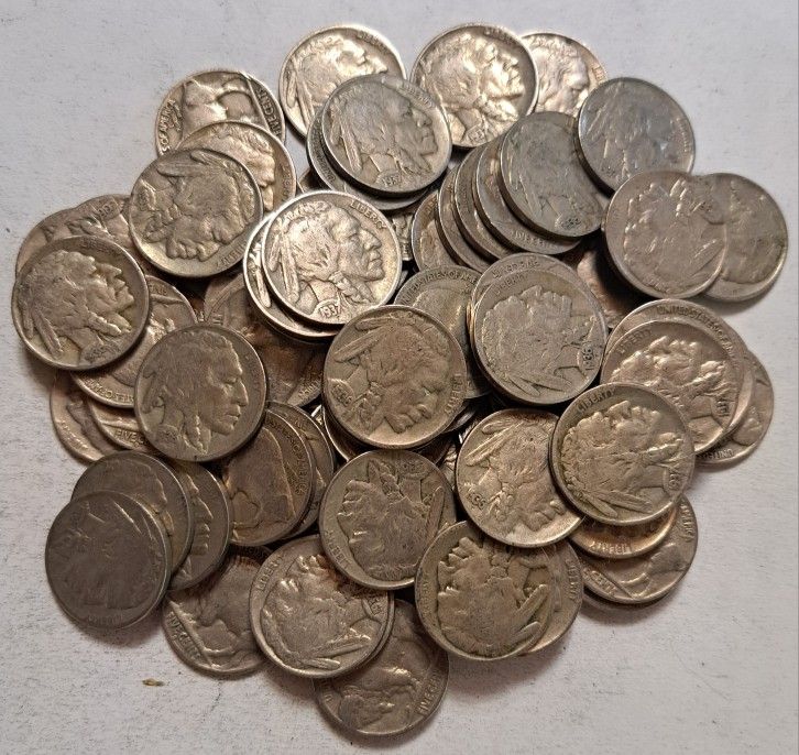 Buffalo Nickels Mixed 30s Full Dates