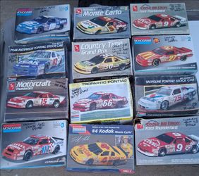 (12) NASCAR Model kits