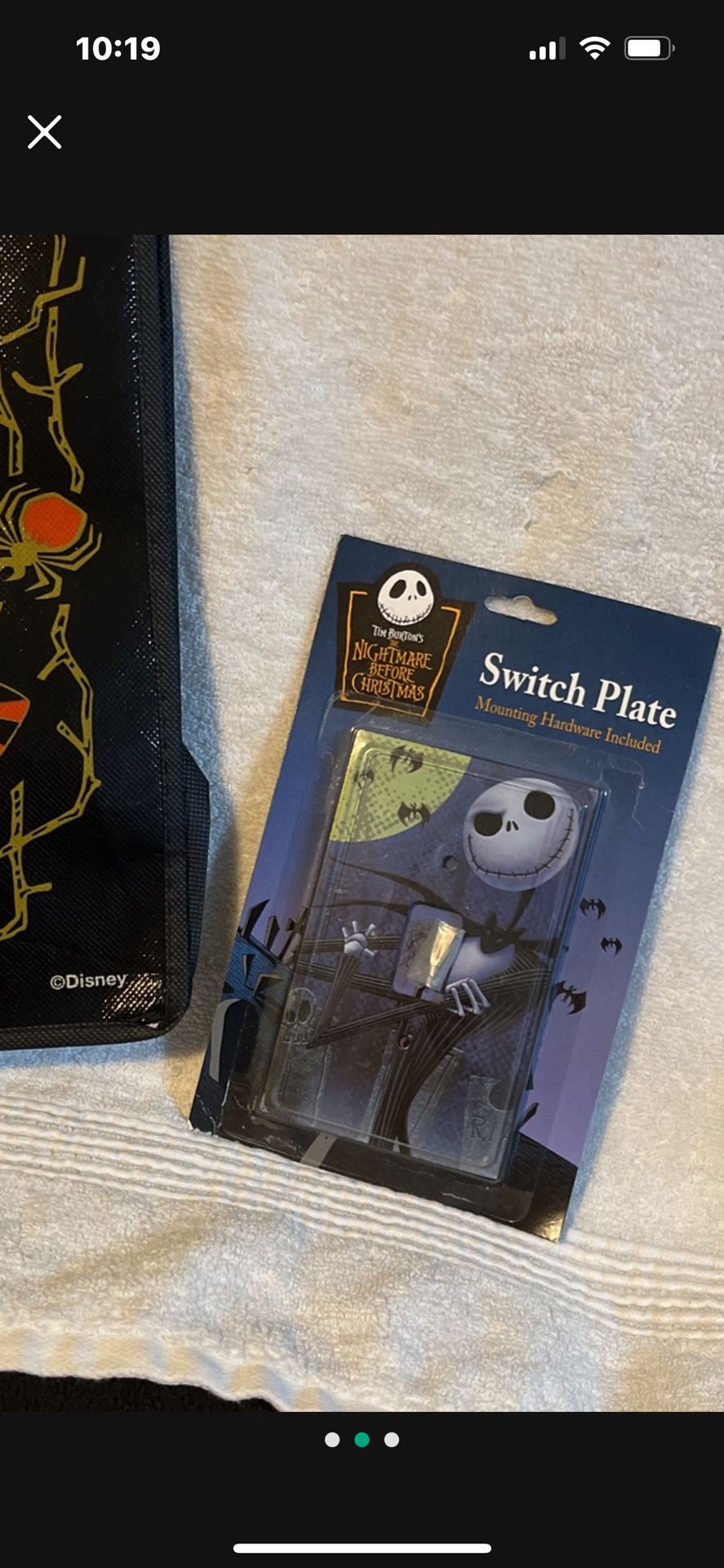 Nightmare Before Christmas Switch Plate -More In Profile
