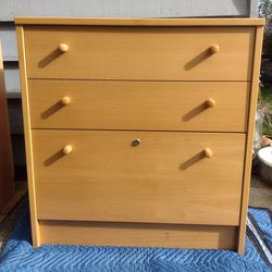 Modern Three Drawer Dresser