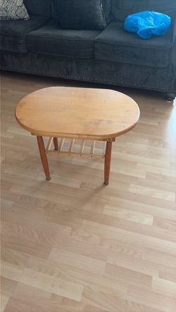 Oval Wood Coffee Table