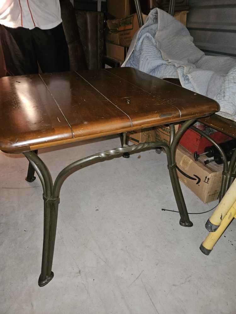 Polished Wooden Table Set