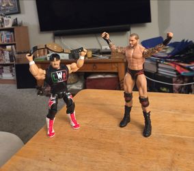 WWE Eddie Guerrero & Randy Orton Mattel figures