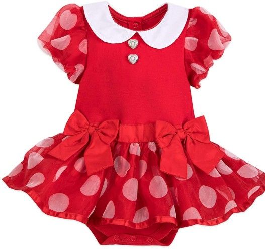 Disney Minnie Mouse  Bodysuit for Baby - Red Size 9-12 MO 

