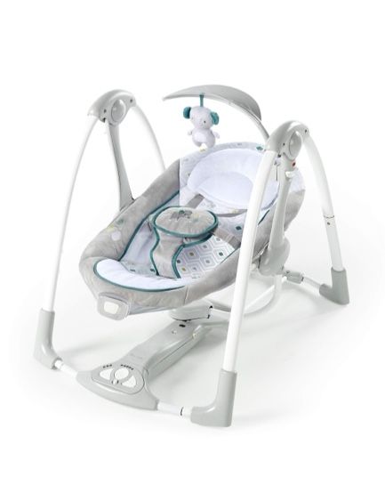 NEW! Ingenuity ConvertMe 2:1 Compact Portable Automatic Baby Swing