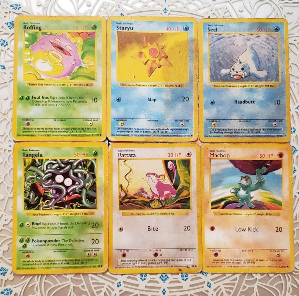 Pokemon Shadowless Cards