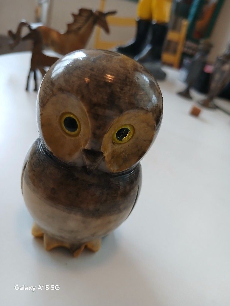 Alabaster Marble Owl