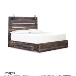 King Panel Storage Bed & bunkie boards 