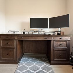 Pottery Barn Livingston 75” Executive Desk