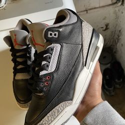Jordan 3 black cement size 7.5