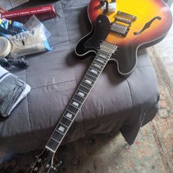 Donner Jazz Hollow Body Electric Guitar 