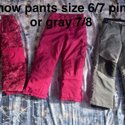 Pink Snow Pants Size 6/7