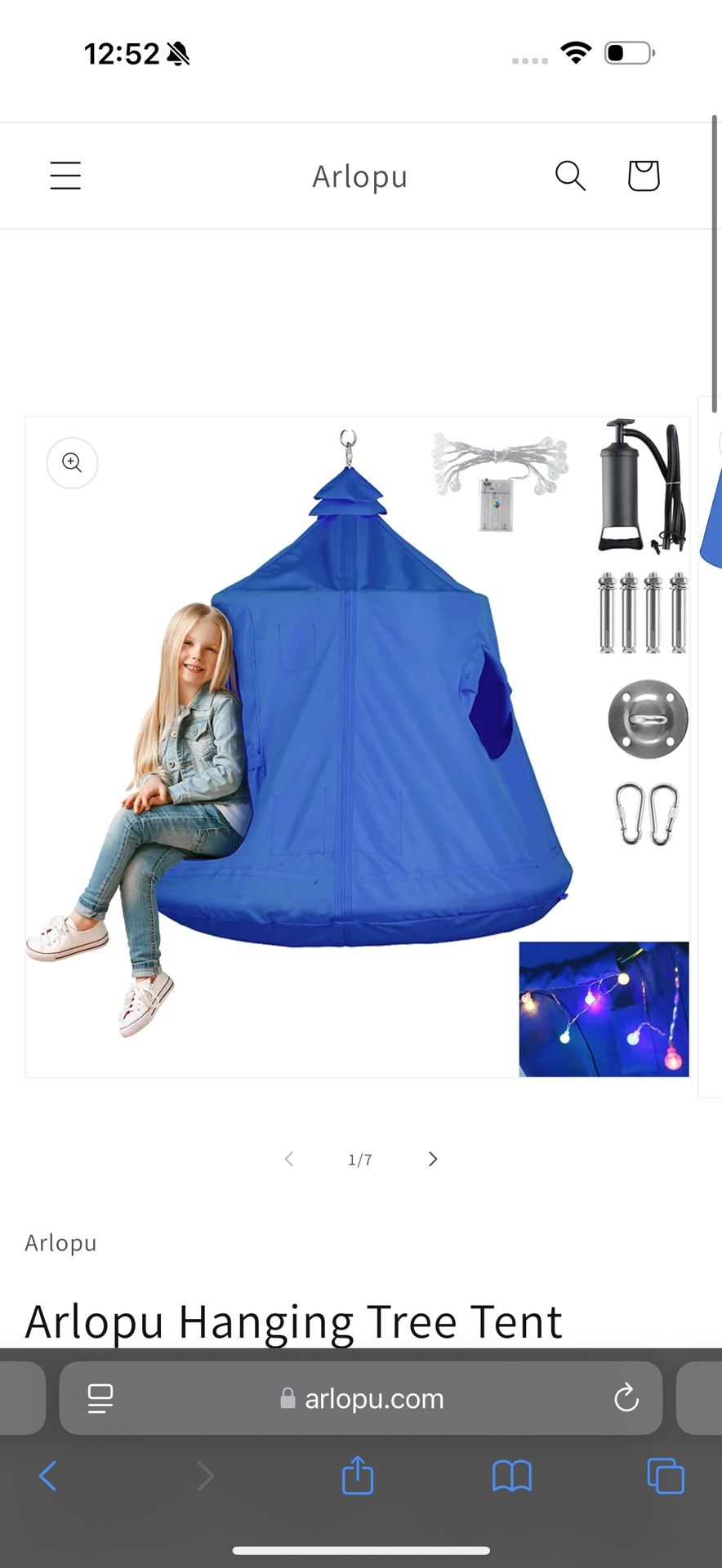 Green Hanging Tree Tent Waterproof Swing Tent Indoor Outdoor