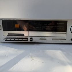 Kenwood KX-40 Cassette Deck Silver Faced Stereo Tested Fully Functional