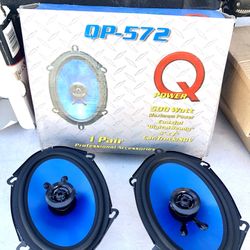 5x7 Power Q Car Audio Speakers New 
