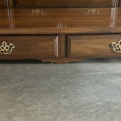 Wooden Coffee Table With Two Drawers