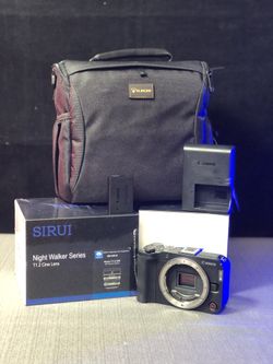 Canon EOS R50 V Mirrorless with Sirui Night Walker 16mm T1.2 S35 Cine Lens