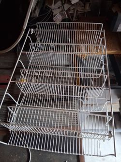 Two White Wire Multi-Tier pantry spice Rack