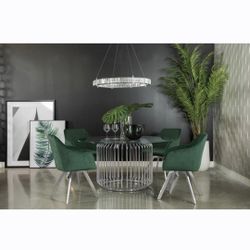 Glass Dining Table And Chairs NEW 