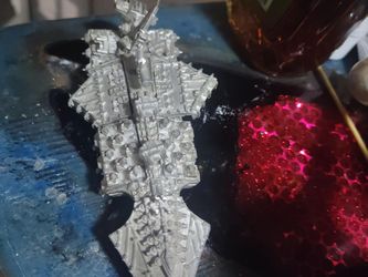 RARE Games Workshop Battlefleet Gothic 3X Chaos Cruiser Mock-Up / Production Piece + GW Box