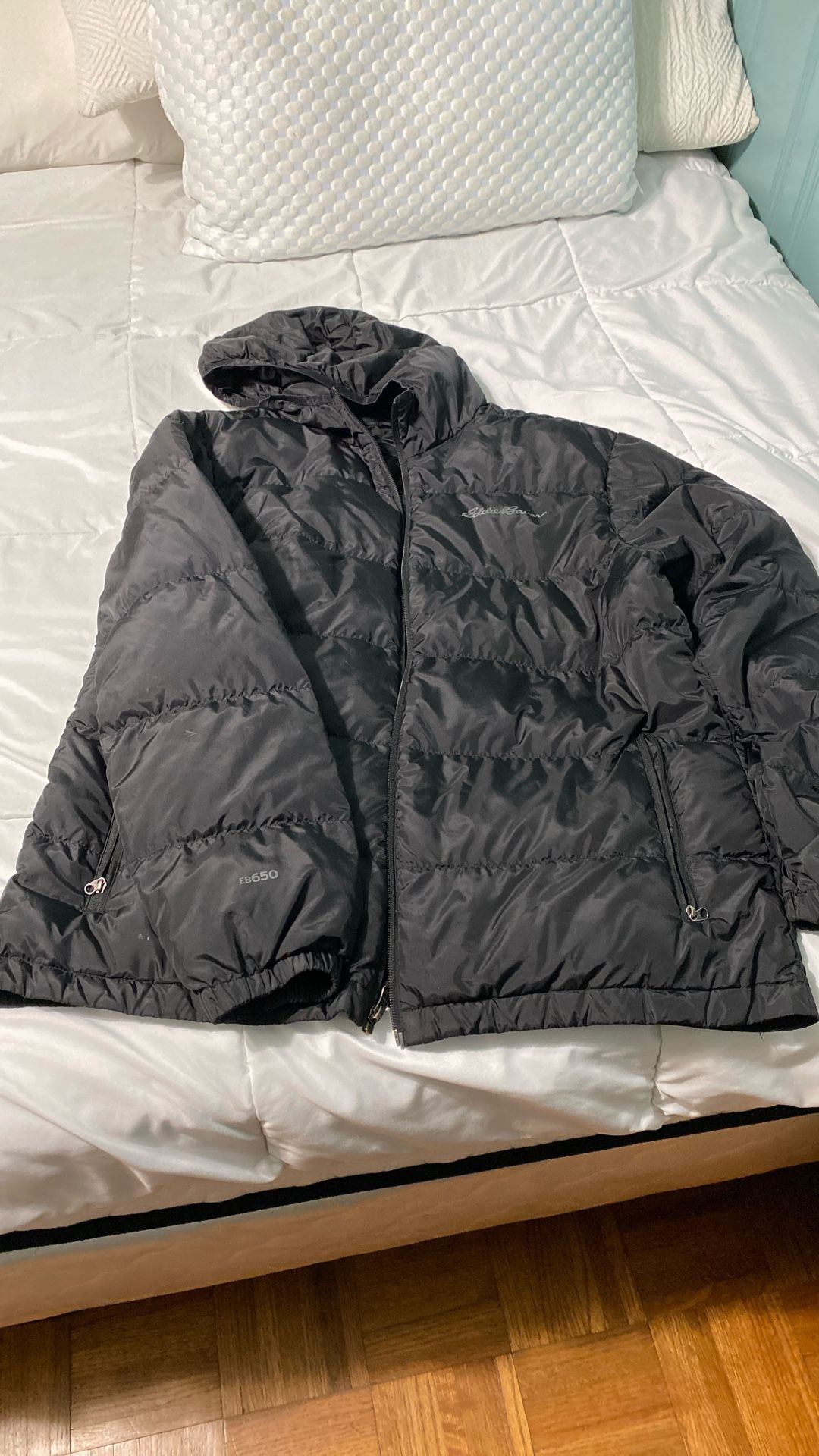 4 Black Jackets, 2 for Men and 2 for Women, Preowned.