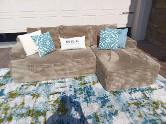 Beige L shaped Sectional Sofa