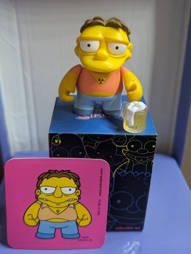 Kidrobot x Simpsons Series 1 - Barney Gumble - 1/24 - 3" Figure - Complete!