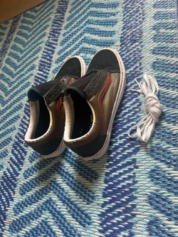 Custom red and brown Vans skate shoes #skateboarding #vansoffthewall
