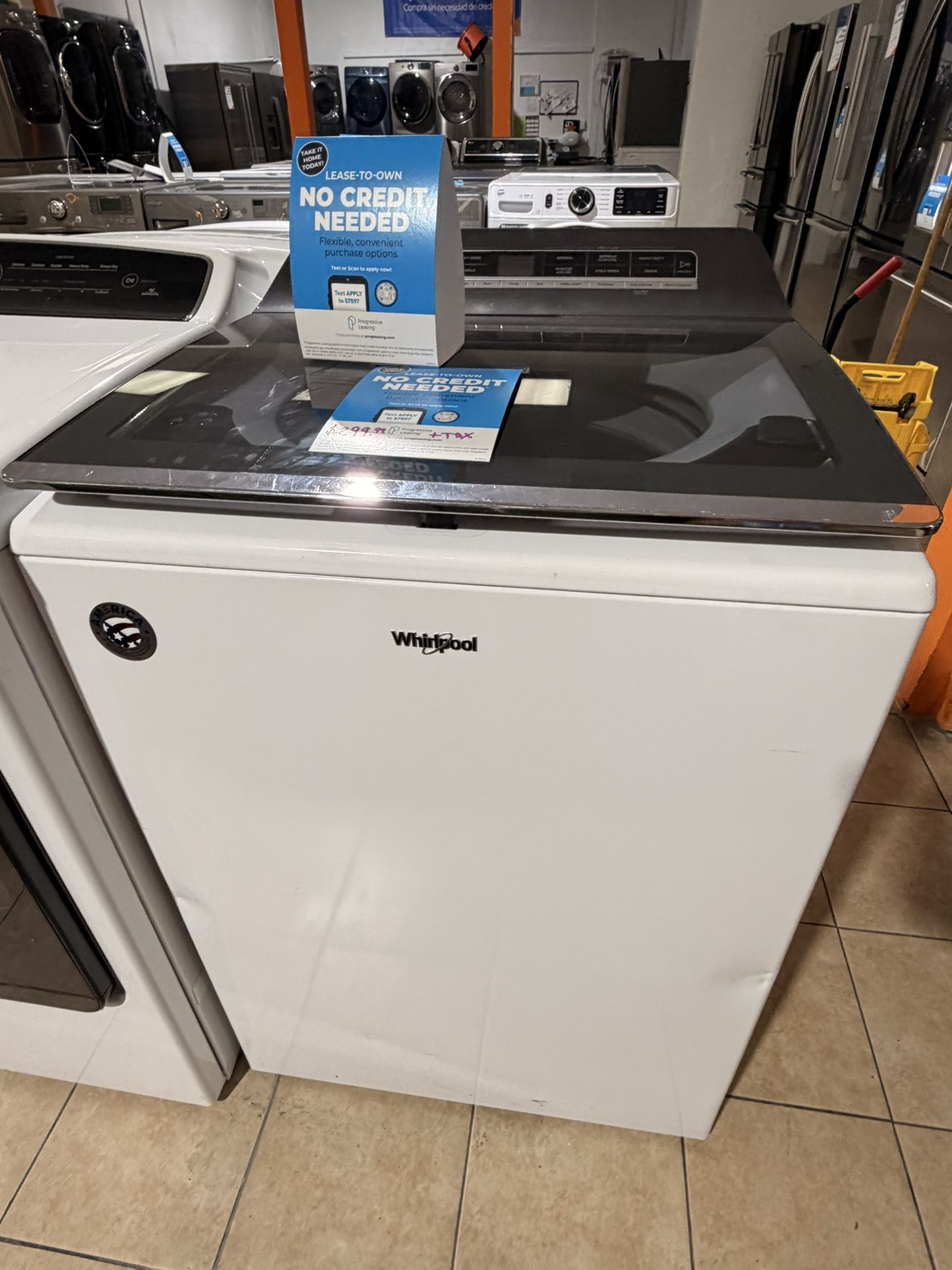 Whirlpool Top Load Washer Financing Available