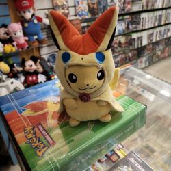 Pikachu Victini Poncho Pokemon Center Original Plush Doll Limited Japanese