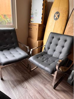 Pair of office chairs