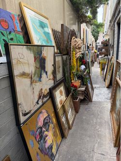 Art Sale today noon til 3 pm 805 Washington Del Giorgio’s salon Hillcrest