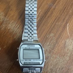 SEIKO alarm Chronograph Watch 