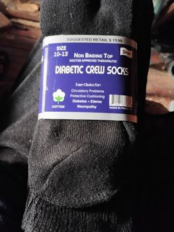 Diabetic socks (3) pair