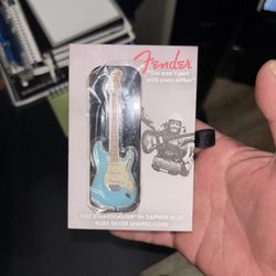 Fender 1 oz. Pure Silver Stratocaster Coin in Daphne Blue