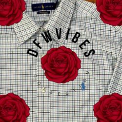 🥰 White Green Blue PONY Mens LARGE Ralph Lauren POLO Long Sleeve Collared Vintage Golf Dress Shirt   Classics, Cottons & Collectibles 👕🪙👖👀 📍Arli