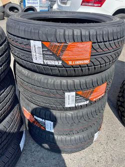 205/50R17 Zenna Sport 93W Set Of 4 Tires Free Mount Balance installed 205/50/17 llantas