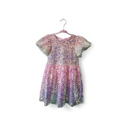 Lola + The Boys Ombre Multi-Color Lil Girl's Sequin Dress