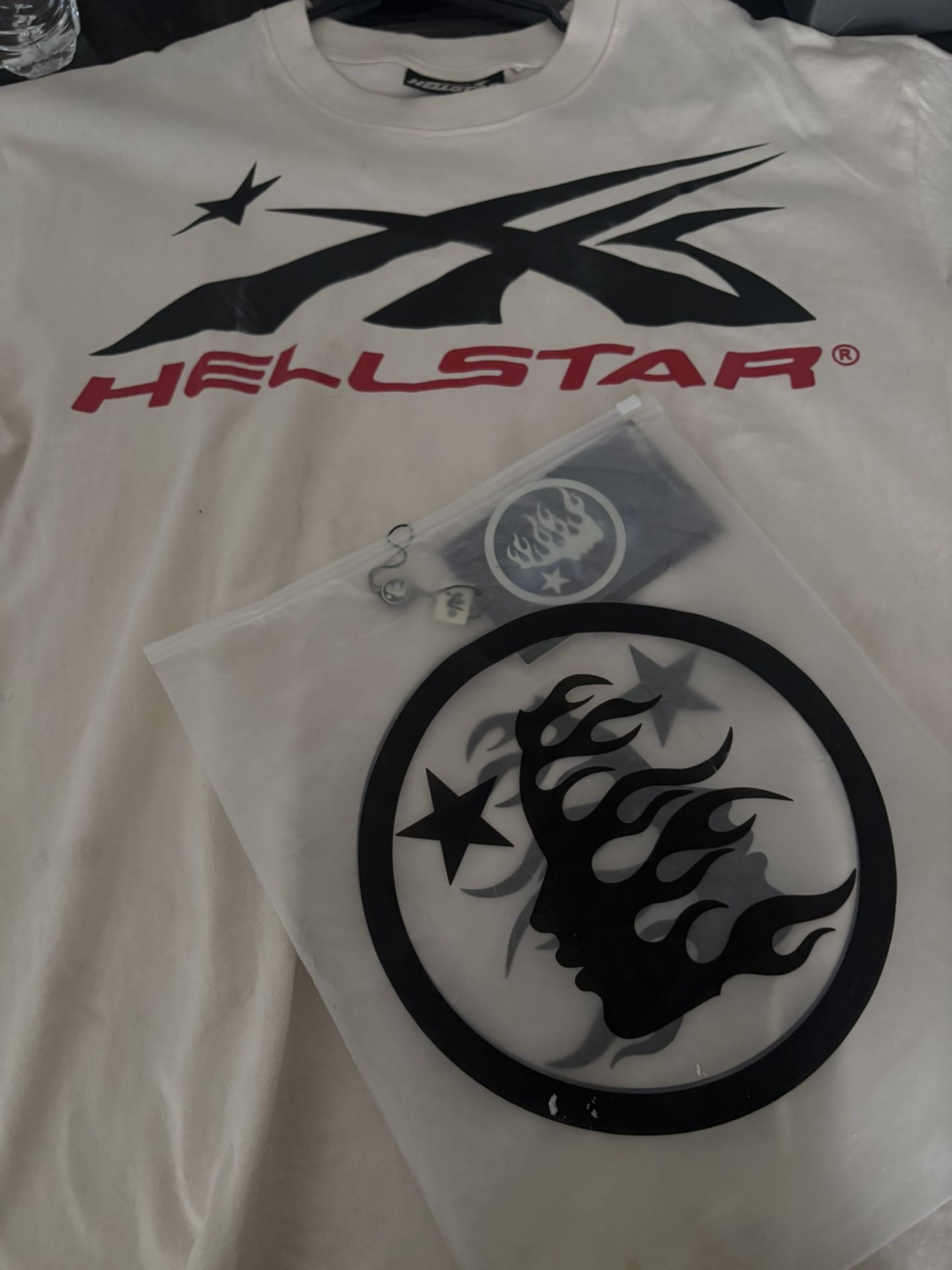Tan And Red Hellstar Shirt 