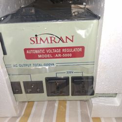 Simran AR 5000 White-AUTOMATIC VOLTAGE REGULATOR