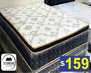 Twin size PillowTop Regular Mattress & Box spring SET