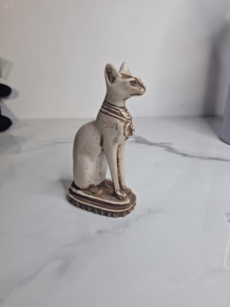 Rare Ancient Egyptian Antiquities Cat statue 5" of Goddess Bastet Cat Egypt
